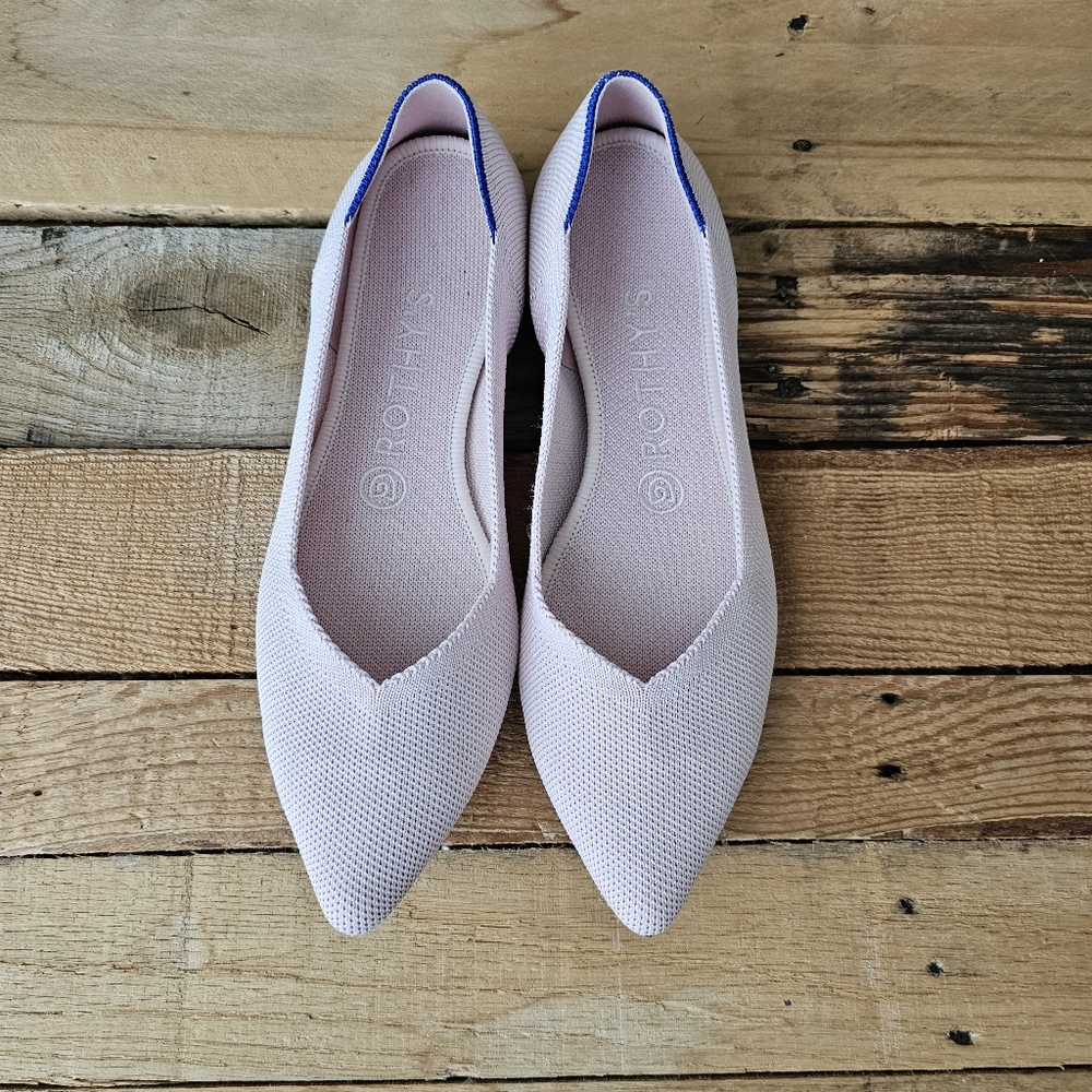 Rothy Flats Pale Pink Like New Condition